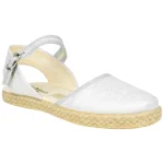 Alpargatas Elegantes de Tela Plata para Niña con Cierre de Pulsera - Aladino 759-BSV