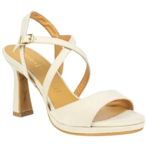 Sandalia con tira cruzada tacón Daniela Vega 2432