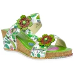 Laura Vita sandalia cuña doble velcro Bonito 22