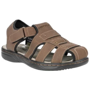 Sandalias Cangrejeras Hombre con Plantilla Piel en Marrón - SU2047-S8