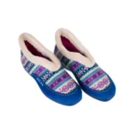Zapatillas de Casa Bota de Mujer Invierno Azul Estampado Nórdico Alcalde 1600 Talla 37
