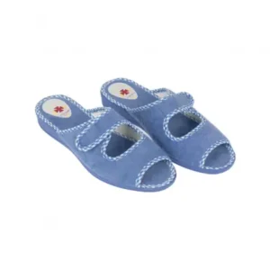Zapatilla Casa Mujer Verano Abierta Anatómica Velcro Alcalde 2035