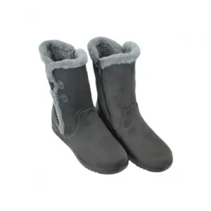 Botas Water Repellent Mujer Gris y Negras Amarpies AJH22417