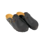 Zuecos Bio de Piel Engrasada para Hombre con Planta de Corcho - Autenti 355