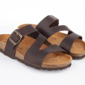 Sandalias Corcho de Mujer Amarillo Beis Dorado Marron Plata Piso Bio Corte Z Autenti 8287