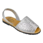 Menorquinas Plana Glitter Mujer Corazones Avarca 496AV