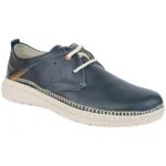 Zapatos Casuales de Piel Azul Marino para Hombre - Baerchi 1080
