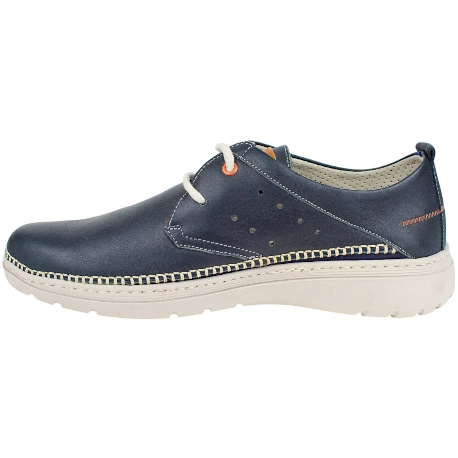 Zapatos Casuales de Piel Azul Marino para Hombre - Baerchi 1080 - Imagen 4