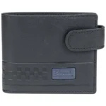 Cartera de piel negra para hombre - Blesrok 453