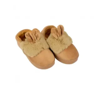 Zapatillas de Casa Niña Invierno Conejito Beige Marron Rosa Bovet