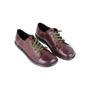 Zapato de Mujer Negro Granate y Marron Subido Elasticos Piel Brans 4008