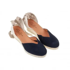 Alpargatas Mujer 5 Cuerdas Cuña Media con Lazo Corte V Carmen García 171S5