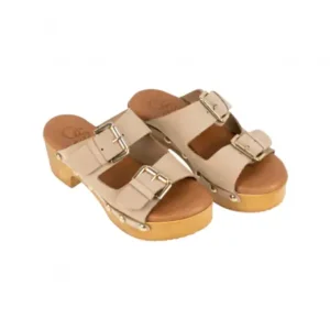 Sandalias Hebillas y Tachas Nobuck Planta Gel CSY BAN003 Talla 37