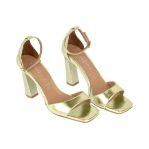 Sandalia Fiesta Tacón Medio Pulsera Tobillo - Daniela Vega 2273