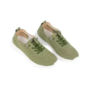 Deportivo Picado Mujer kaky Verano Cordón Elástico Amarpies AOG26443