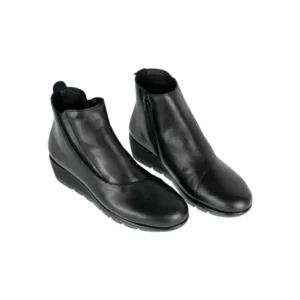 Botines Mujer con Cuña Piel Cremallera Extraíble y Goma Elástica Doctor Cutillas 77216