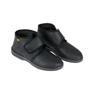 Zapatillas de Andar en Casa Hombre Invierno Abotinada Craquelada con Velcro Doctor Cutillas 21284 Talla 40