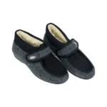 Zapatillas de Casa Bota Mujer Invierno Negro Velcro Doctor Cutillas 790 Talla 36