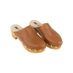 Zuecos Tacón en Piel y Plantilla Gel - Inway 8337