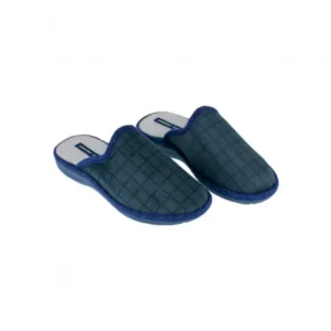 Zapatillas de Casa para hombre a Cuadros Piso Cosido Confort Flex C-203 de J. Ortega Talla 40