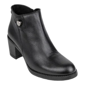 botines piel mujer con tacón ancho - Kaola 8814