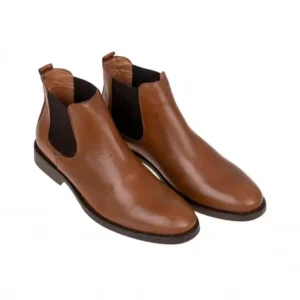 Botines Chelsea de Piel para Hombre con Elásticos Laterales - 5410