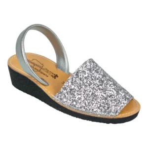 Menorquinas cuña Glitter Mujer 562