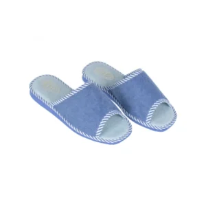 Zapatilla Casa Mujer Verano Abierta Rizo Nellakis 171 Azul