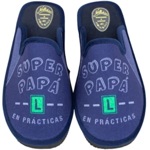 Zapatillas Casa Ligera "Super Papá en Prácticas" Nellakis 296