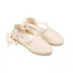 Alpargatas Valencianas Niña Plana  con Cintas Picón 130