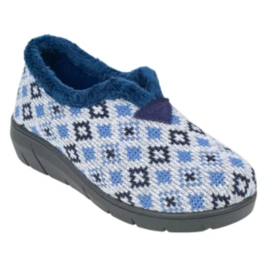 Zapatilla Casa Mujer Invierno Cerrada Cuña Lana Plumaflex 14231