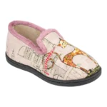 Zapatilla Casa Mujer Invierno Cerrada Gato París Plumaflex 12215