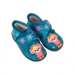Zapatilla de Andar por Casa Niña y Niño Invierno Abotinada Estampado Oso Plumaflex 12003