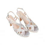 Sandalia Fiesta Tacón Alto Piel Tiras Finas - Prestigio C-315