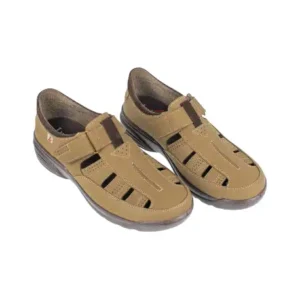 sandalia de hombre cerrada en piel Nobuck - Luisetti 16260GS