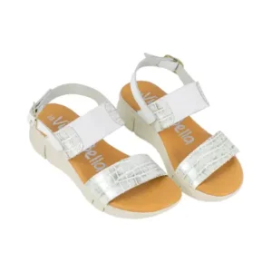 Sandalia de Piel Grabada Plantilla Gel La Vida Es Bella 4748