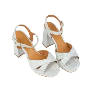 Sandalia Fiesta Tacón Ancho con Pulsera - Daniela Vega 2253