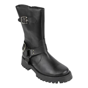 Botas Moteras Mujer Media Caña de Piel - Tekila 16NE