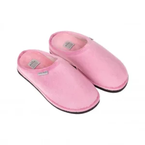 Zapatillas de Andar por Casa Super Comodas Invierno Abiertas Azul y Rosa Suela Parquet The Pool 340