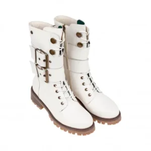 Botas Blancas militar en Piel - Top3 21786