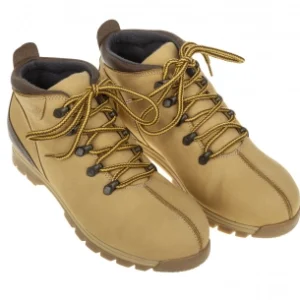 Botin Hombre Amarillo en Piel Nobuk Bajo con Cordones