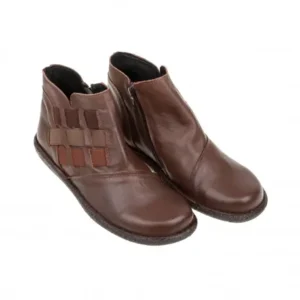 Botines Mujer Piel Gomas Laterales Brans 7083