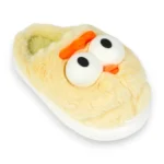 Pantufla Mujer Invierno Cerrada Pollo Amarillo