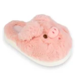 Pantufla Mujer Invierno Cerrada Cerdito D006btppz Rosa