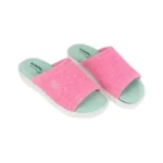 Zapatilla Casa Mujer Abierta Rizo Verano Plumaflex 80010 Rosa