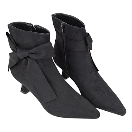 Botin antelina de tacón medio midi Buonarotti A-3440 VF 8 Botin antelina de tacón medio midi Buonarotti A-3440 VF - Imagen 8