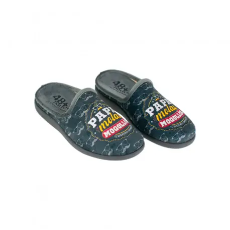 Zapatillas de casa hombre Abierta Invierno Estampada Papá Molas Mogollón 48 Horas 329204