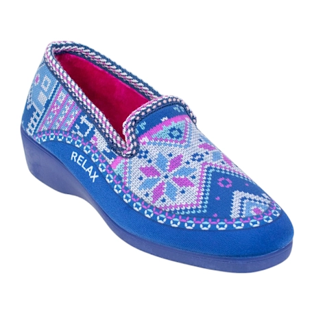 Zapatilla Casa Mujer Invierno Cuña Cerrada Alcalde 7200