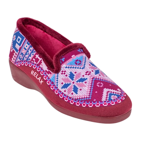 Zapatilla Casa Mujer Invierno Cuña Cerrada Alcalde 7200