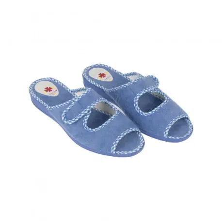 Zapatilla Casa Mujer Verano Abierta Anatómica Velcro Alcalde 2035